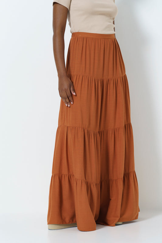 Tiered Maxi Skirt