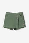 Green Corduroy Skort