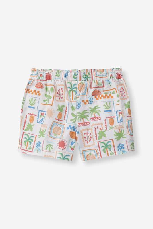 Girls Abstract Pool Shorts