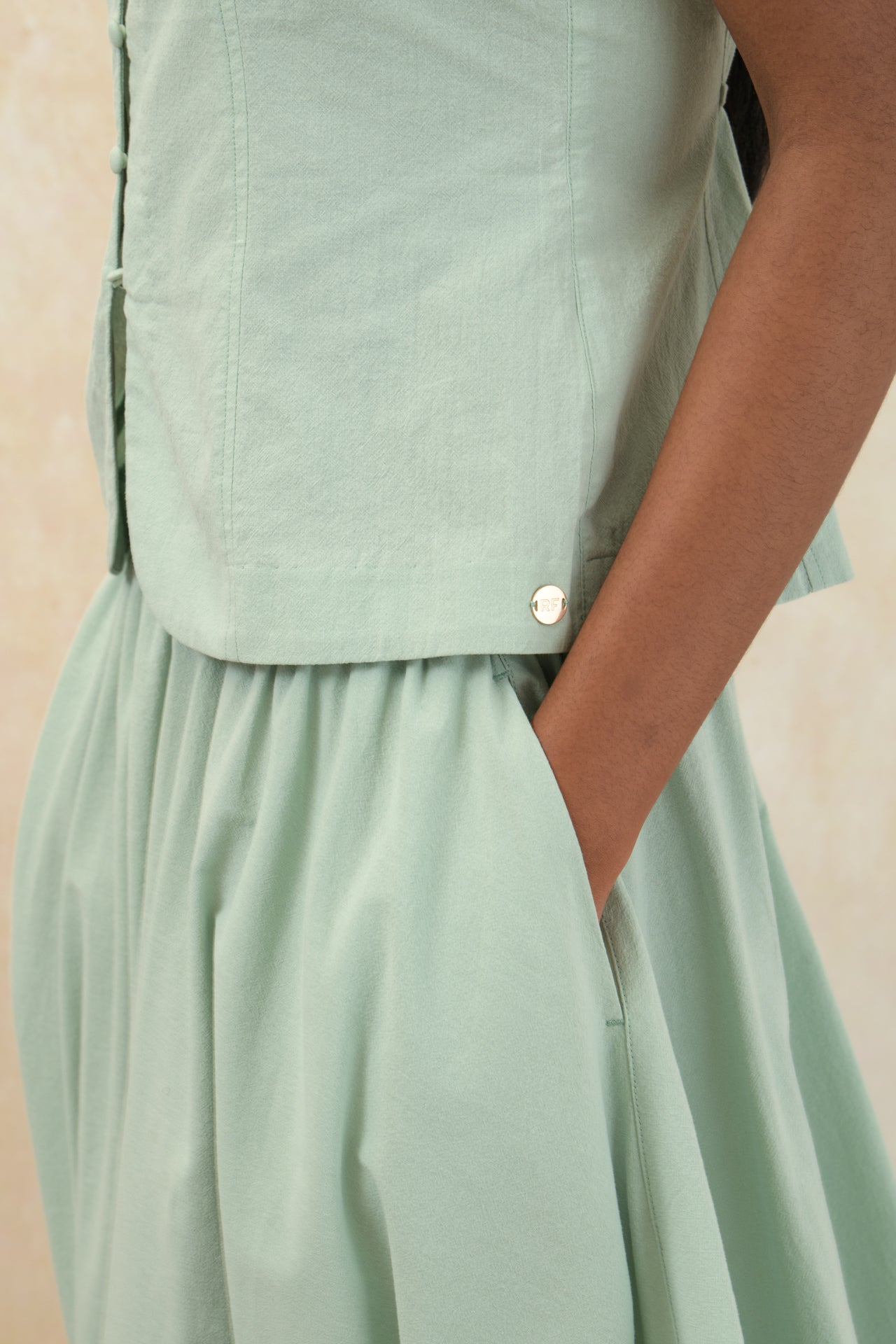 Strappy Button Vest