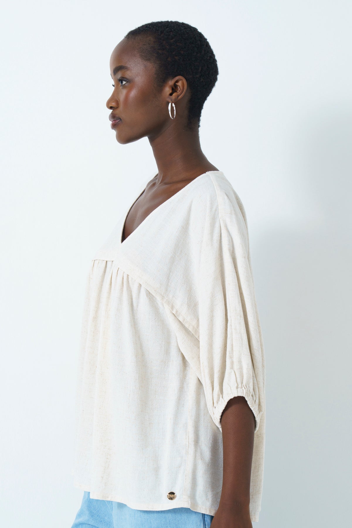 Shift Cutline Blouse