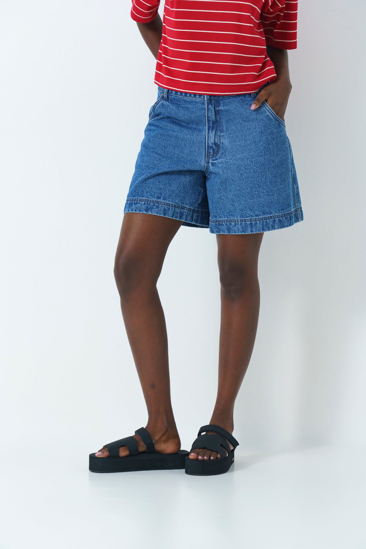 Relaxed Denim Shorts