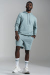 Embossed Fleece Shorts