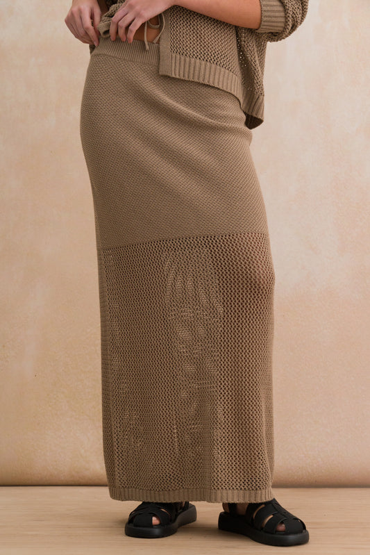 Knit Column Maxi Skirt