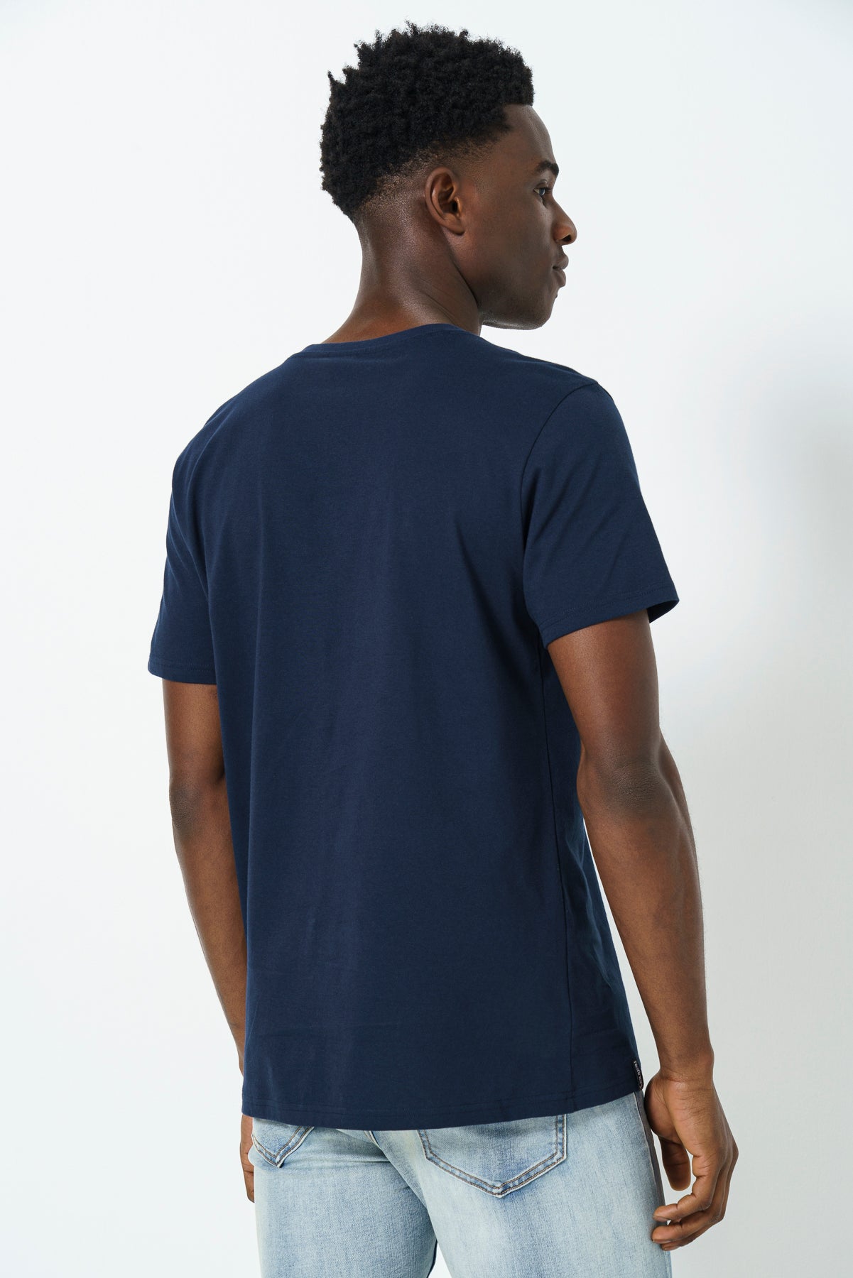 V-Neck T-Shirt - Navy