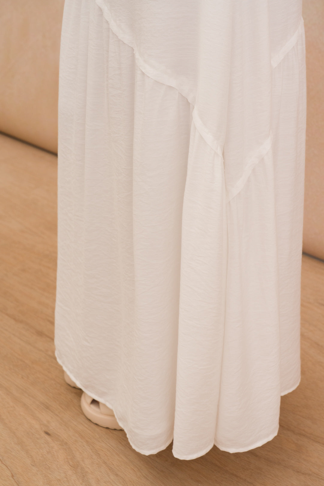 A-line Tiered Maxi Skirt