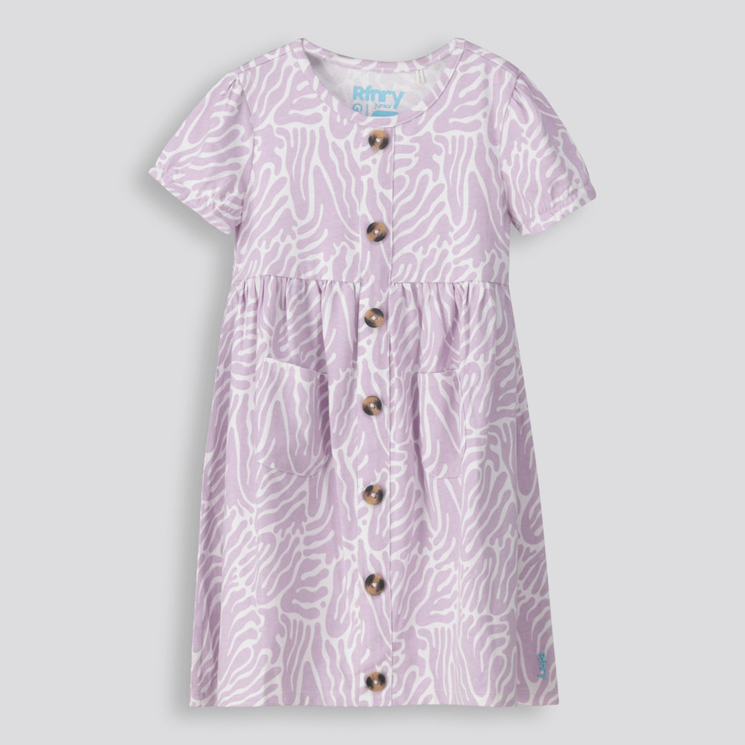 Girls Puff Sleeve Dress.