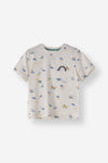 Regular Fit Printed Boat Tee