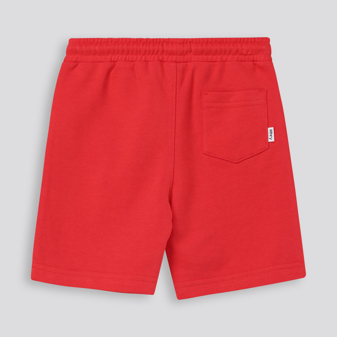 Boys Trackie Shorts Red