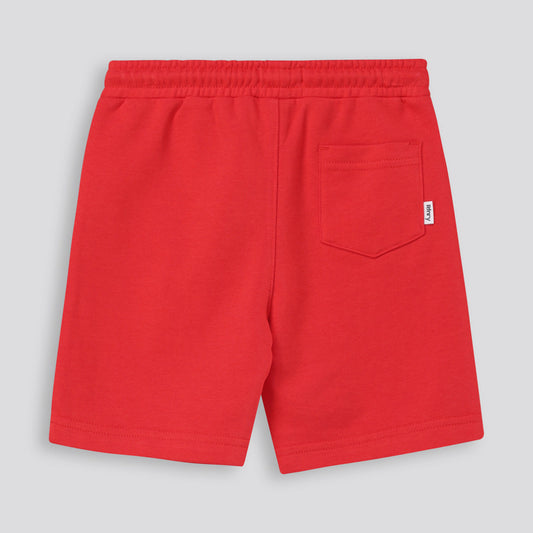 Boys Trackie Shorts Red
