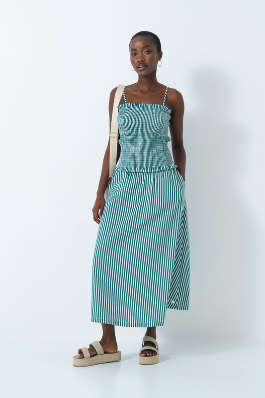 Bandeau Shirred Top