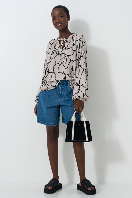Volume Sleeve Top