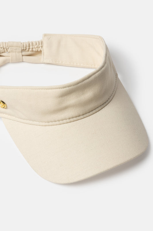 Tie-Back Canvas Visor