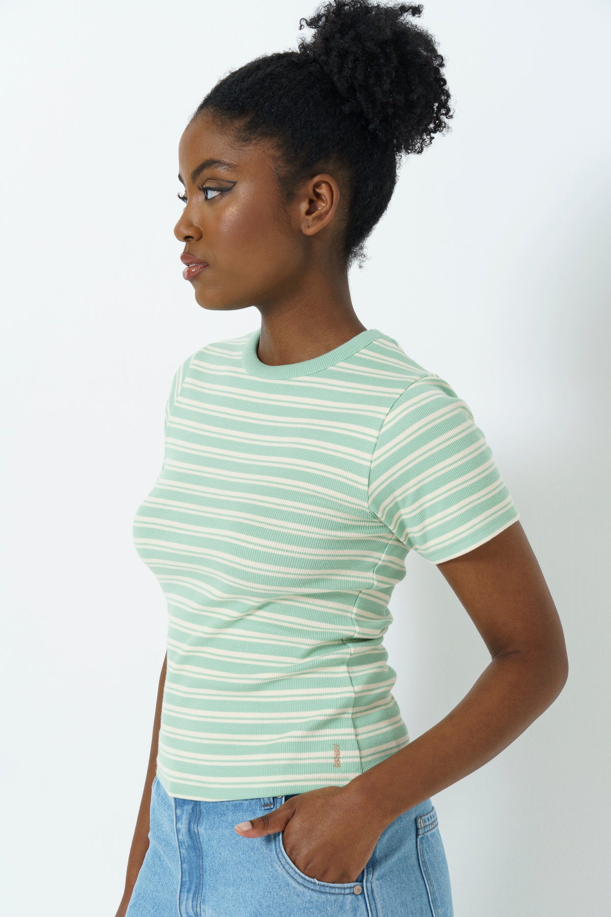 Ribbed Stripe T-Shirt