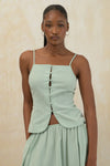 Strappy Button Vest