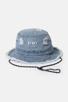 Distressed Denim Bucket Hat