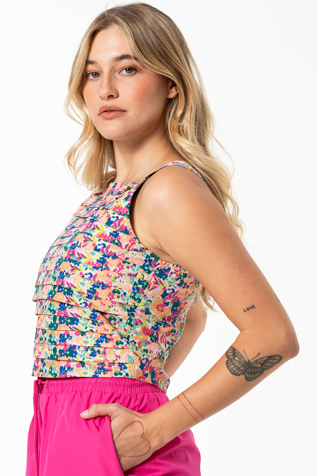 Pleated Top _ 141537 _ Multi