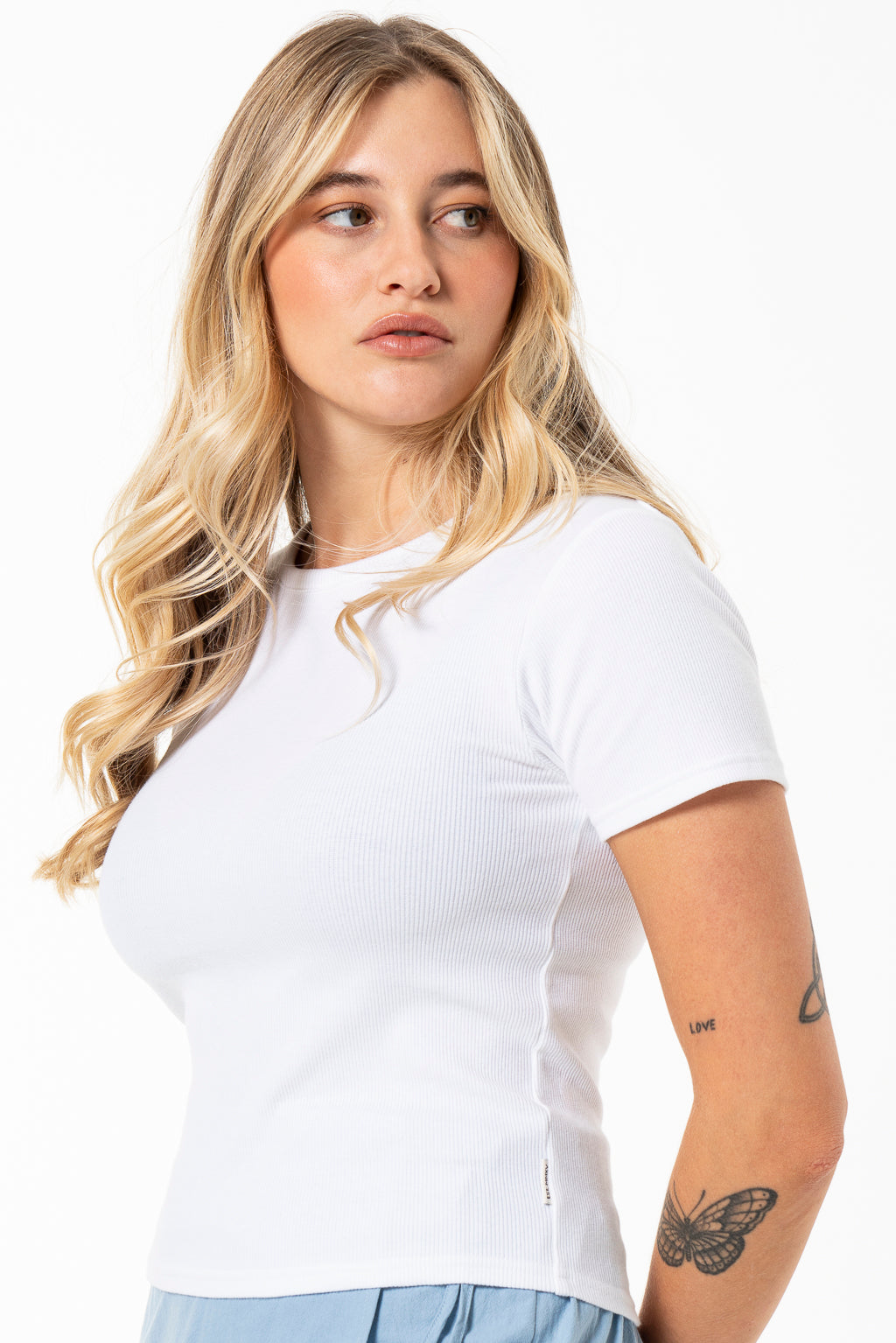 Ribbed T-Shirt _ 141559 _ White