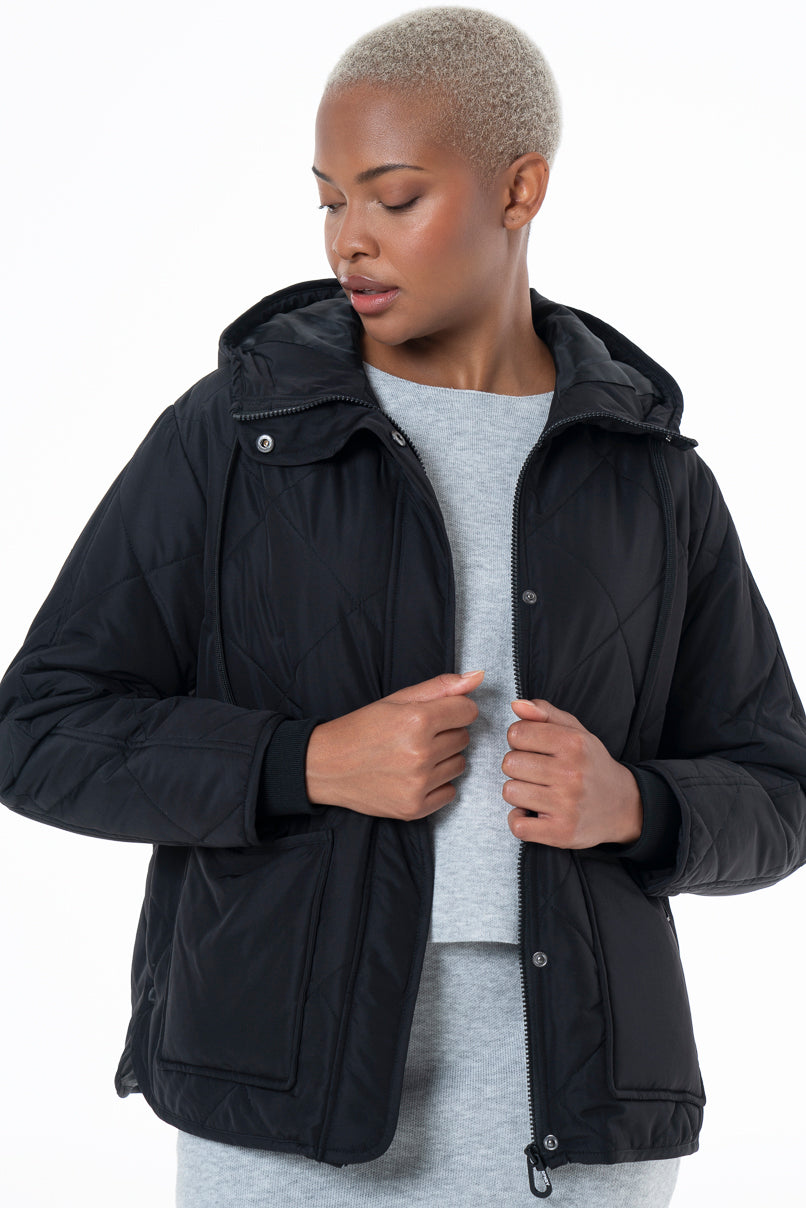 Quilted Puffer Jacket _ 146366 _ Black