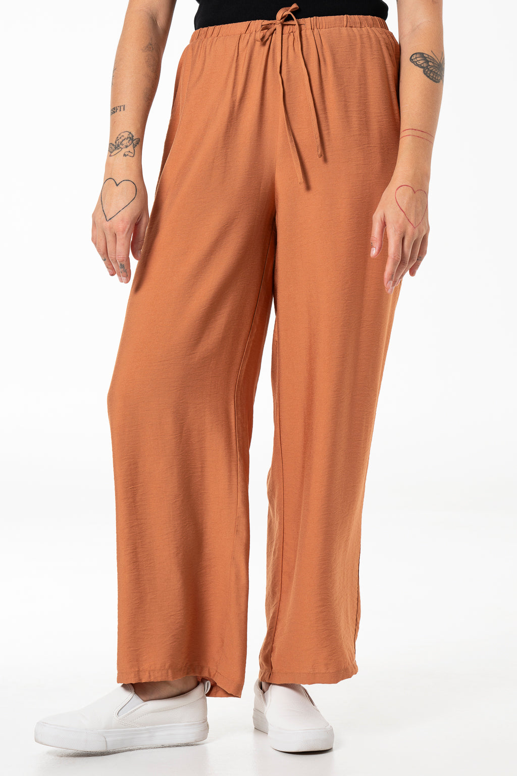 Front Tie Pants _ 141733 _ Rust