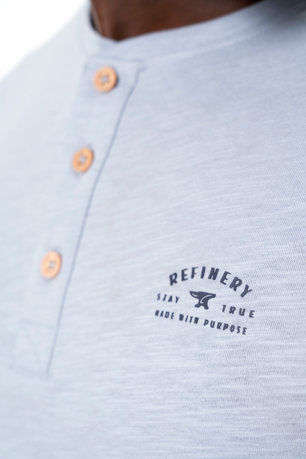 Henley T-Shirt _ 141367 _ Light Blue