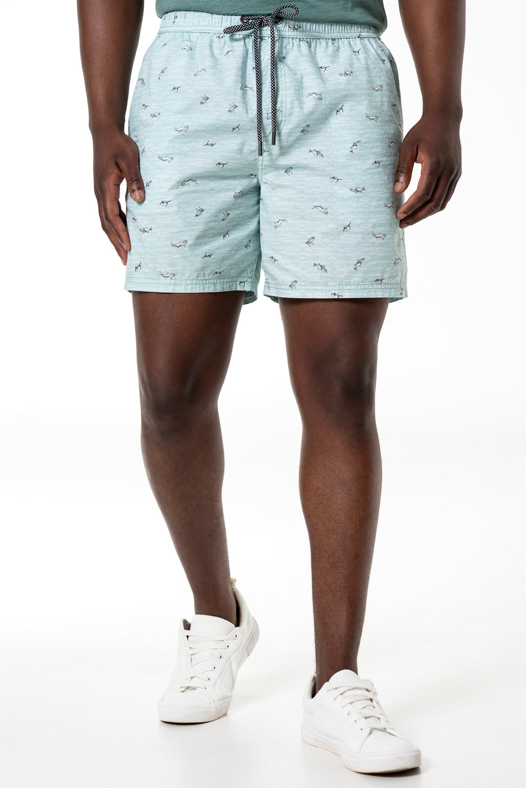 Printed Cuba Shorts _ 140327 _ Sage