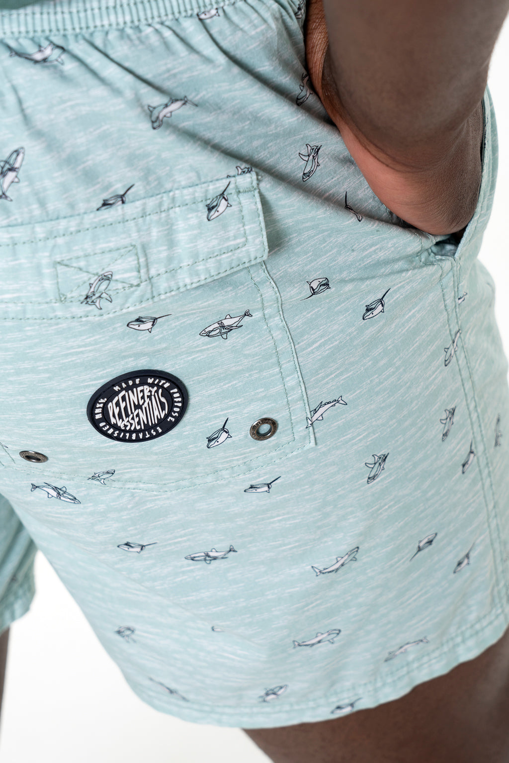 Printed Cuba Shorts _ 140327 _ Sage