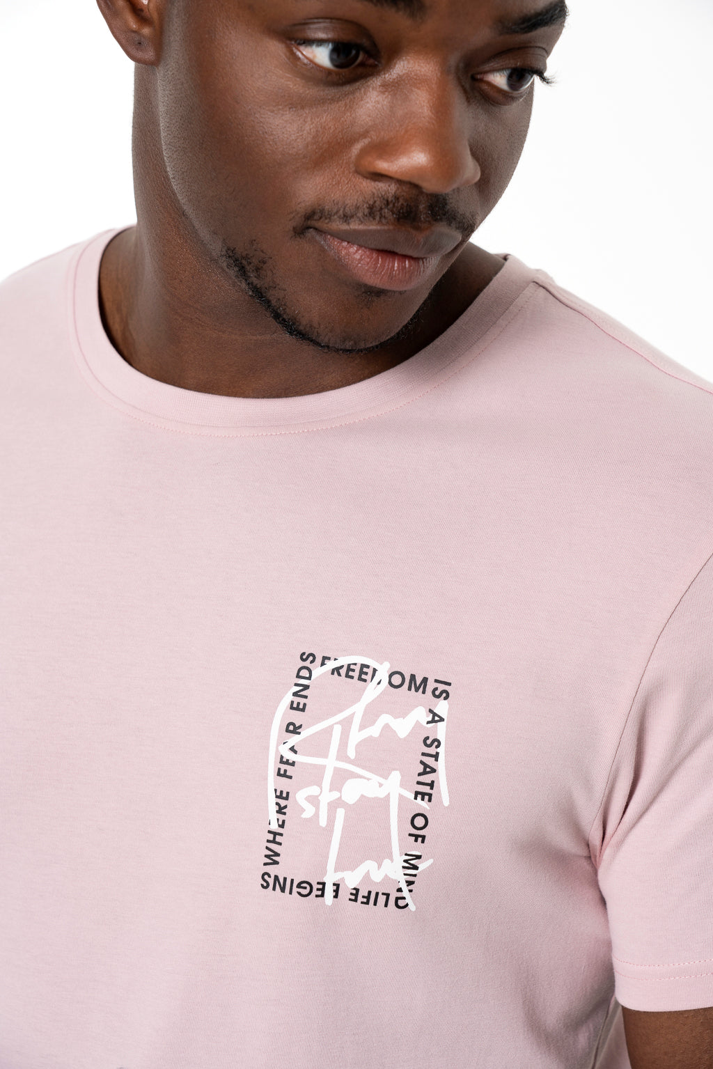 Branded T-Shirt _ 140510 _ Dusty Pink