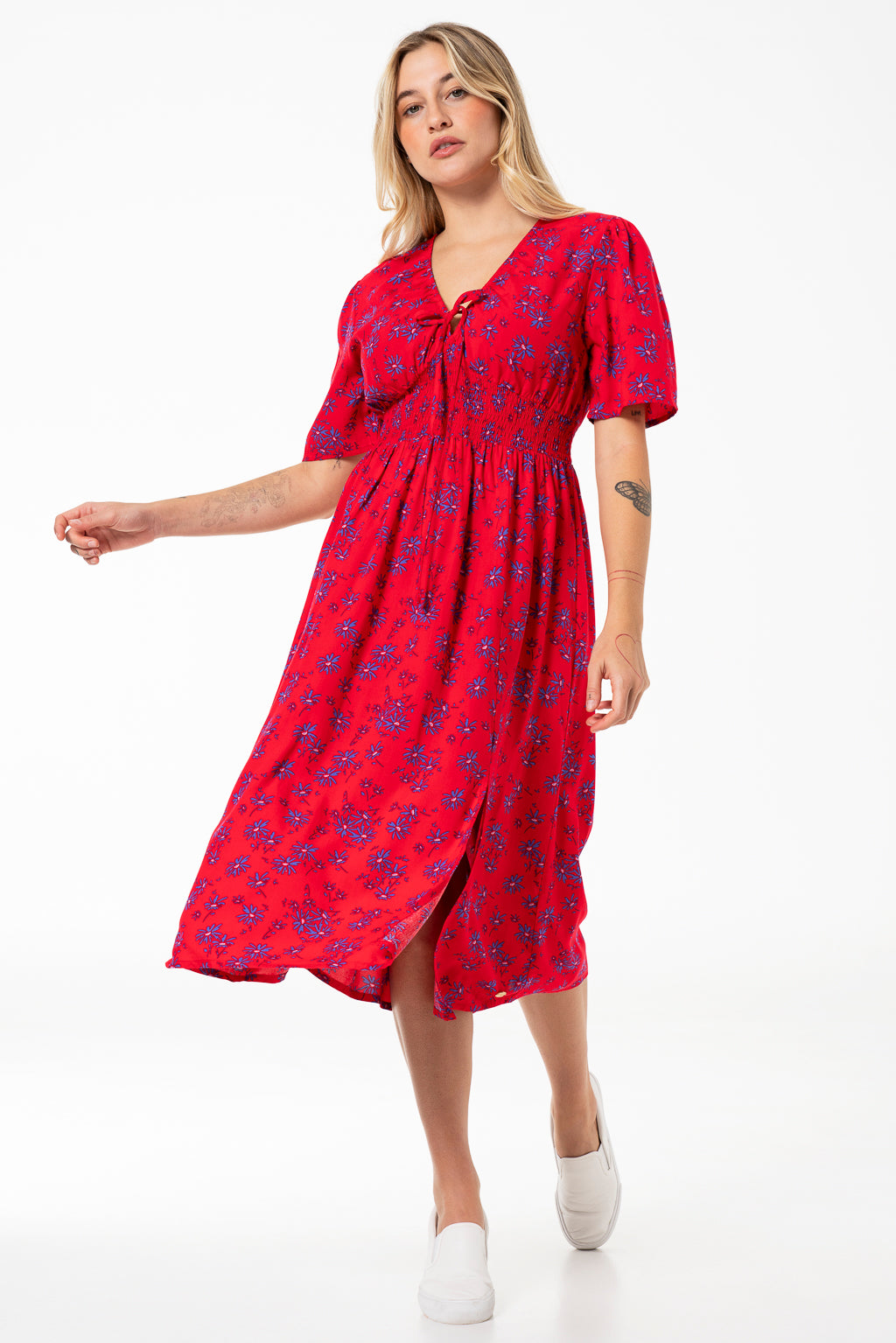 Fit & Flare Dress _ 141346 _ Red
