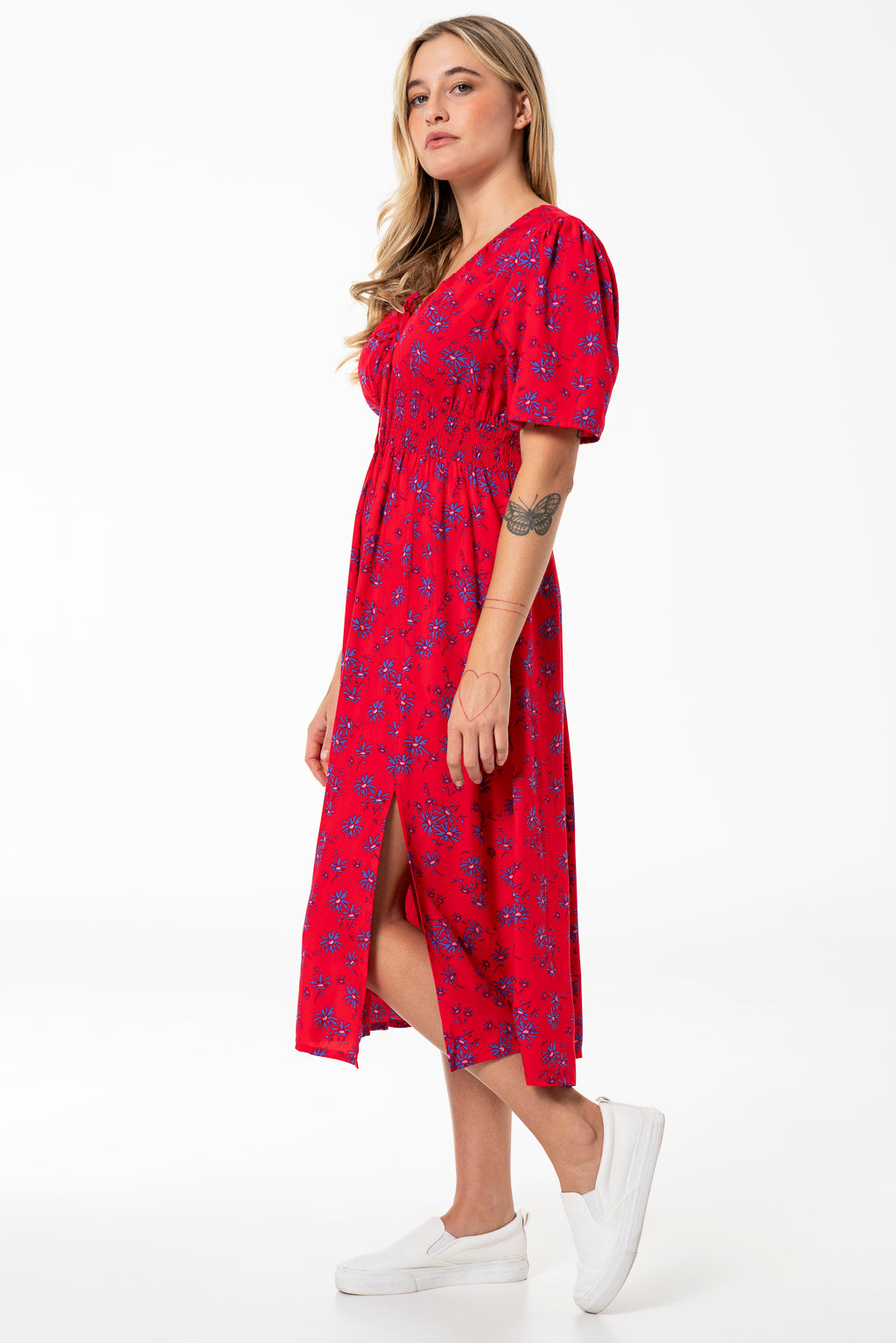 Fit & Flare Dress _ 141346 _ Red