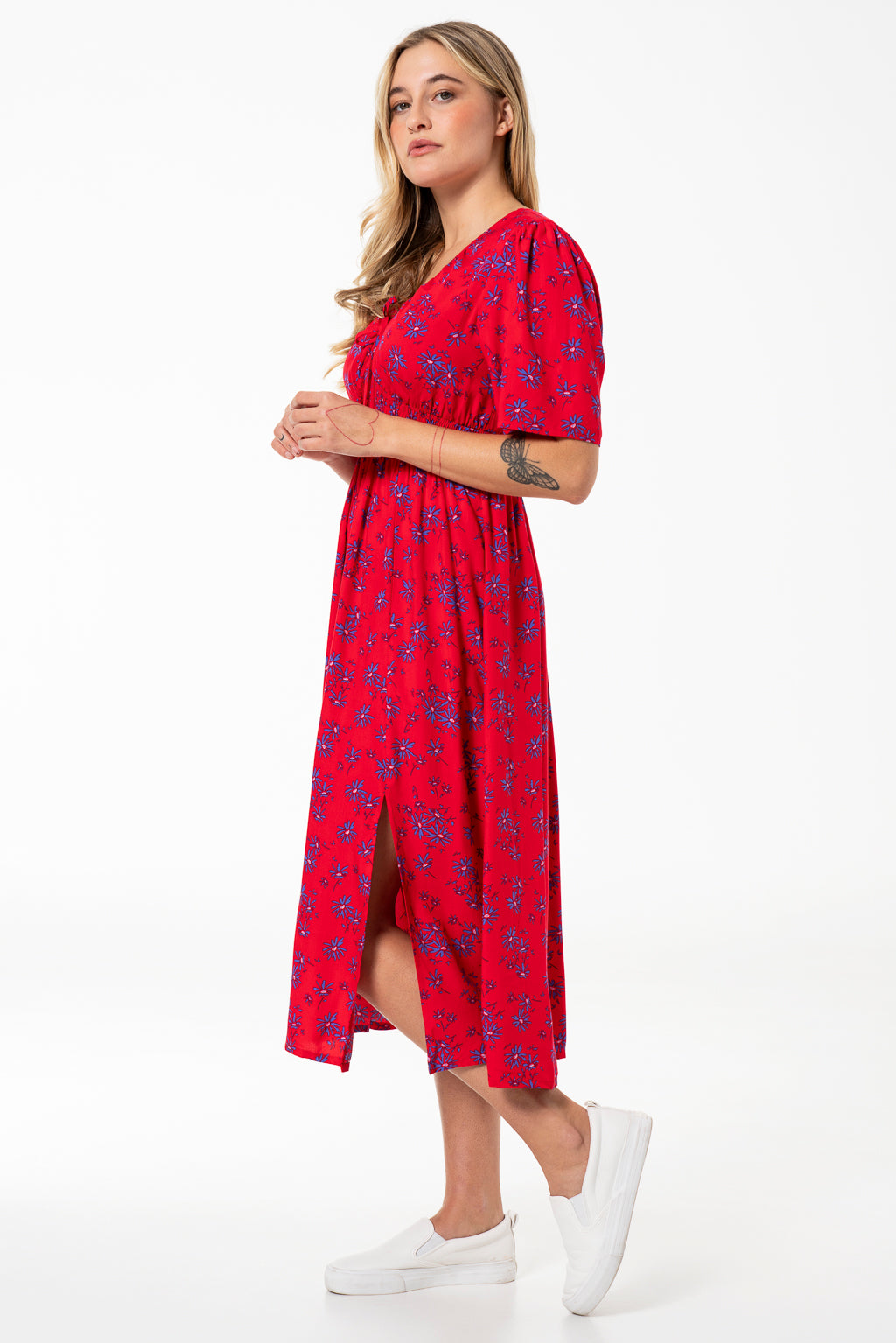 Fit & Flare Dress _ 141346 _ Red