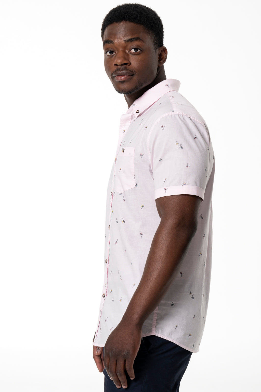 Printed Shirt _ 141634 _ Light Pink