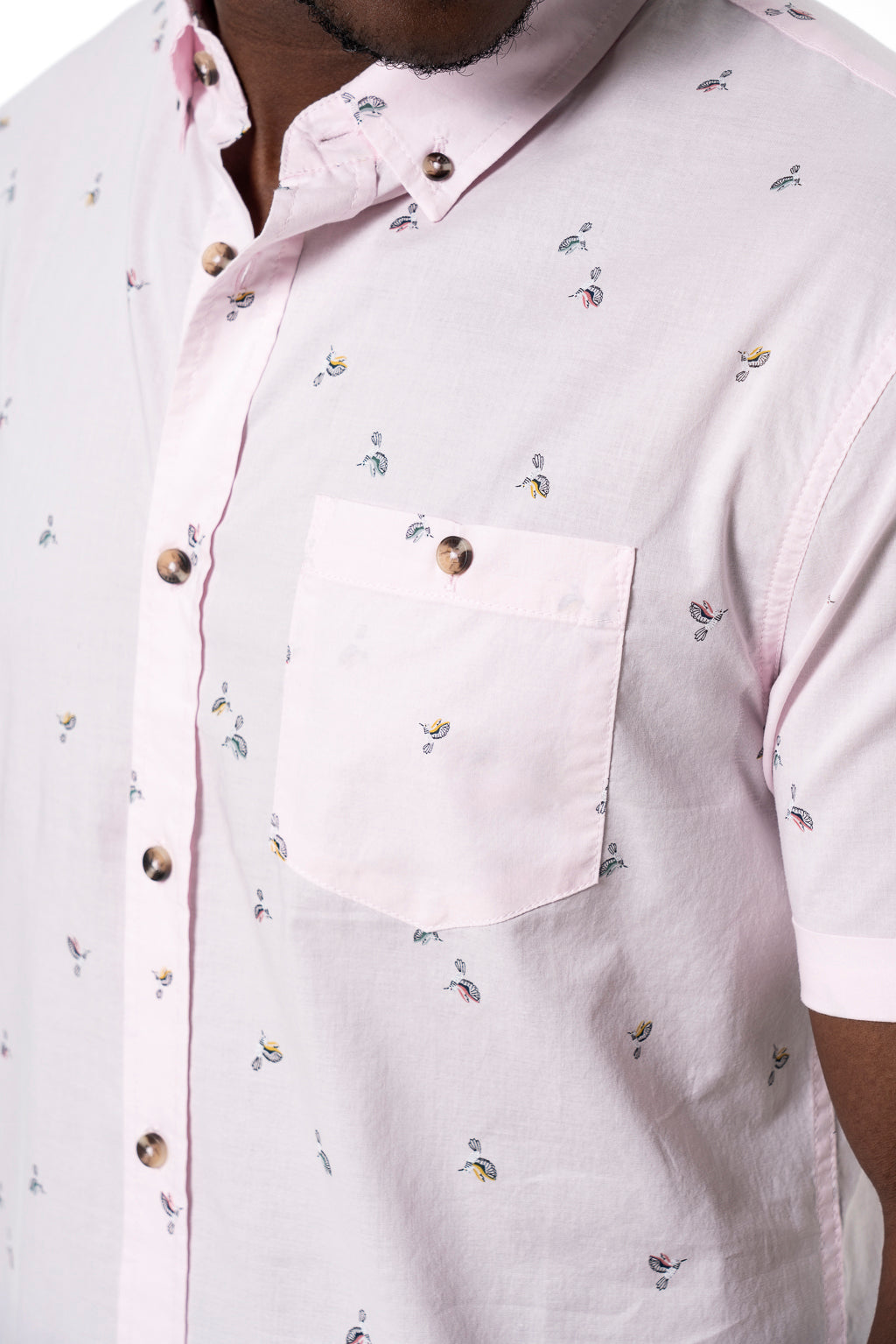 Printed Shirt _ 141634 _ Light Pink