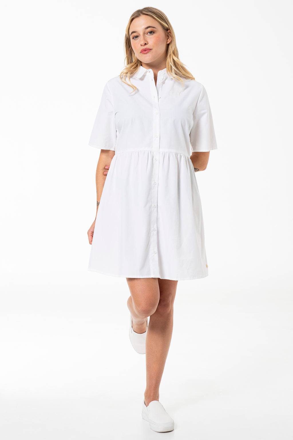 Shirt Dress _ 141442 _ White