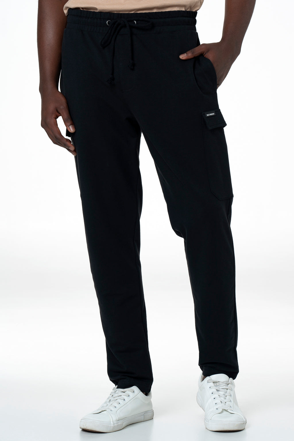 Fleece Cargo Pants _ 143929 _ Black from REFINERY – Refinery