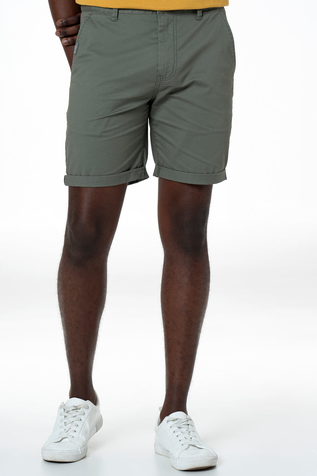 Chino Shorts _ 140165 _ Fatigue