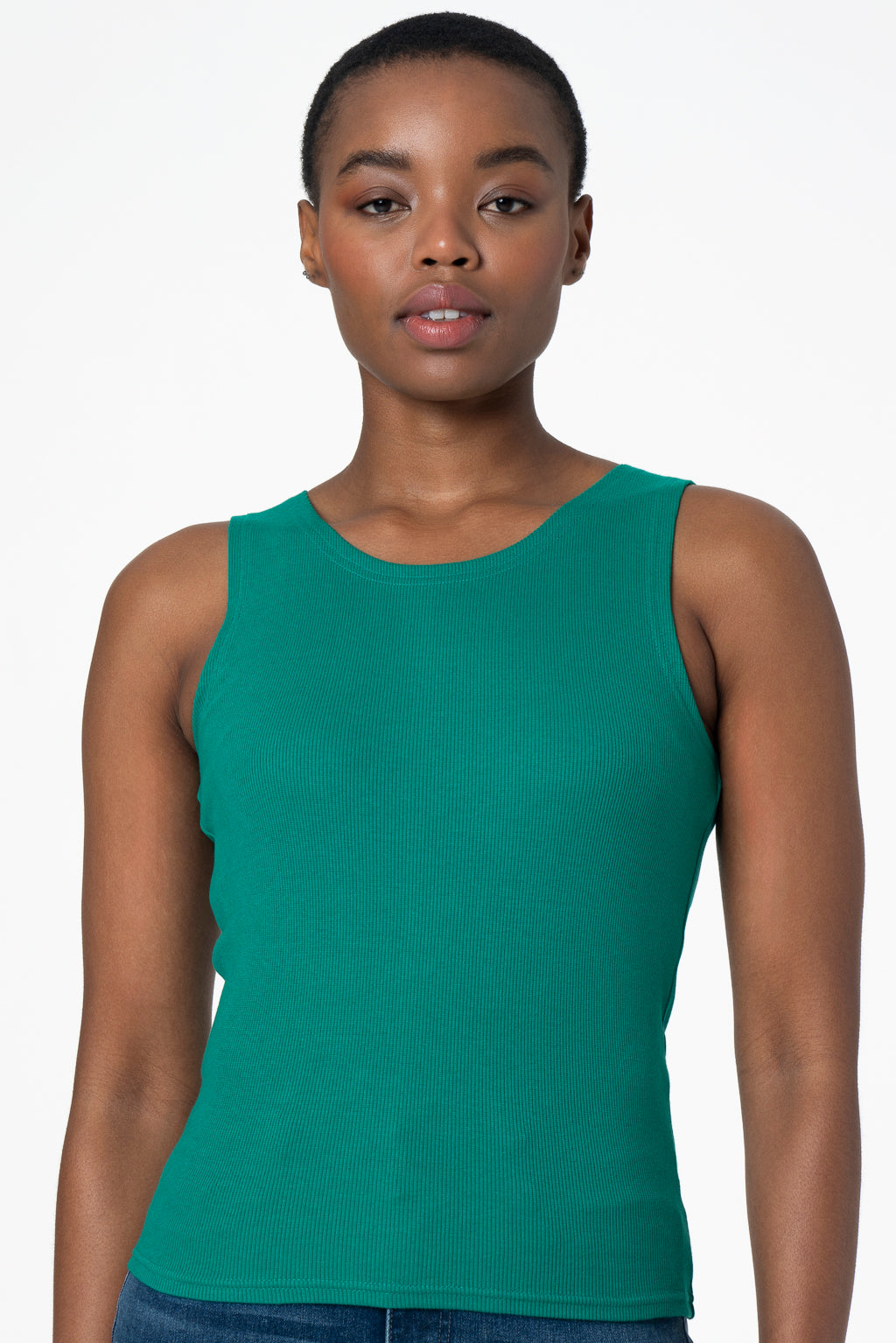 Ribbed Tank _ 143377 _ Green