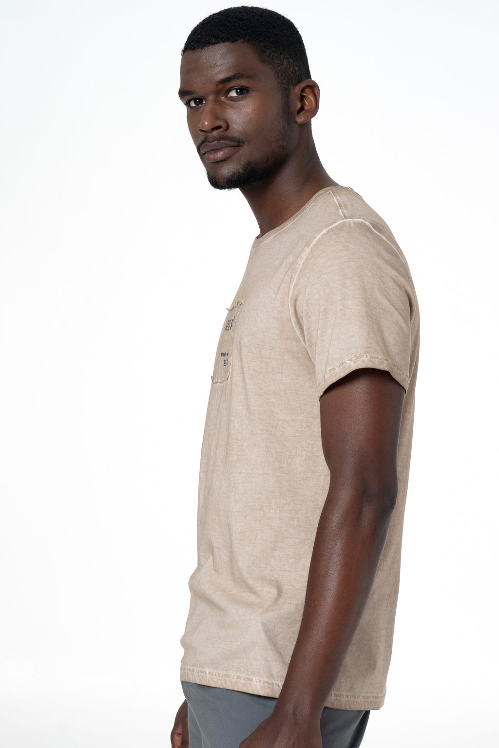 Organic Dye T-Shirt _ 143338 _ Stone