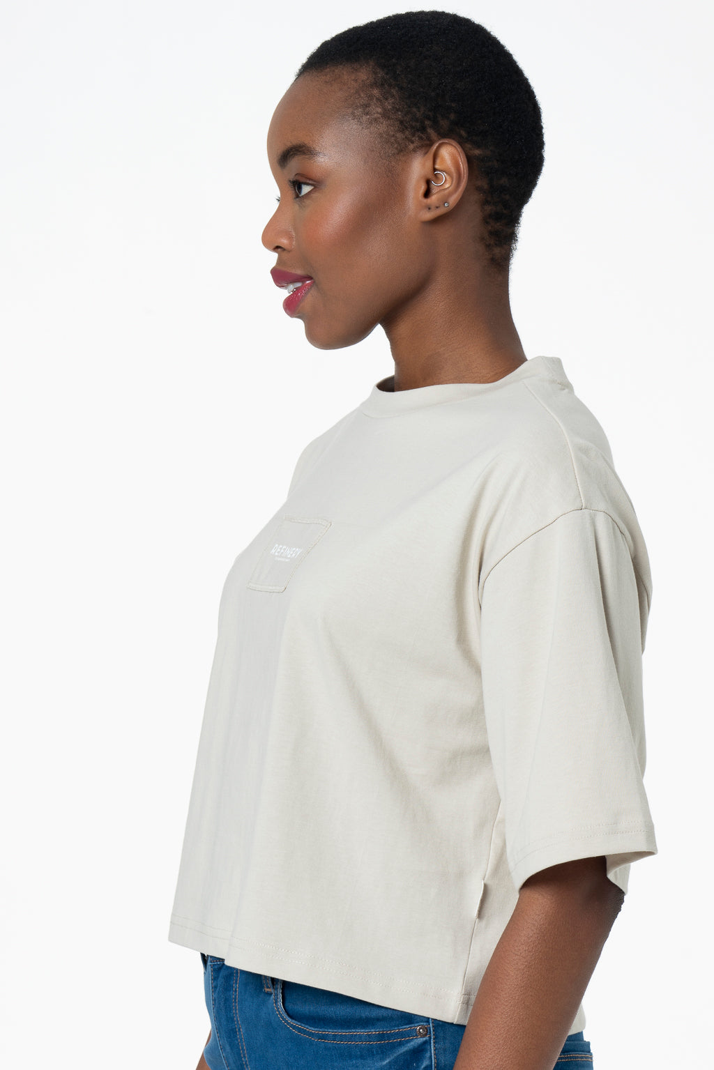 Boxy Branded T-Shirt _ 143193 _ White