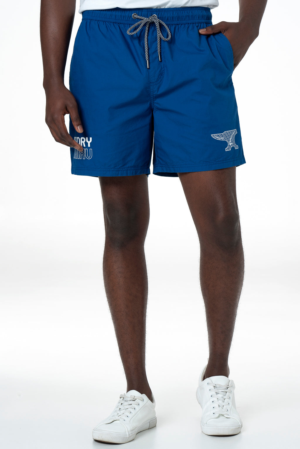 Printed Cuba Shorts _ 145578 _ Cobalt