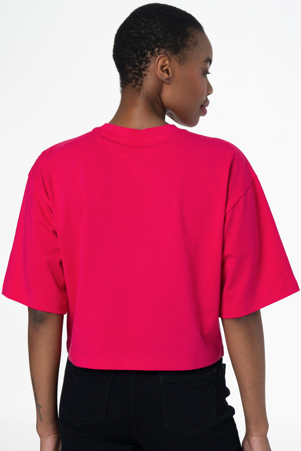 Boxy Branded T-Shirt _ 143192 _ Pink