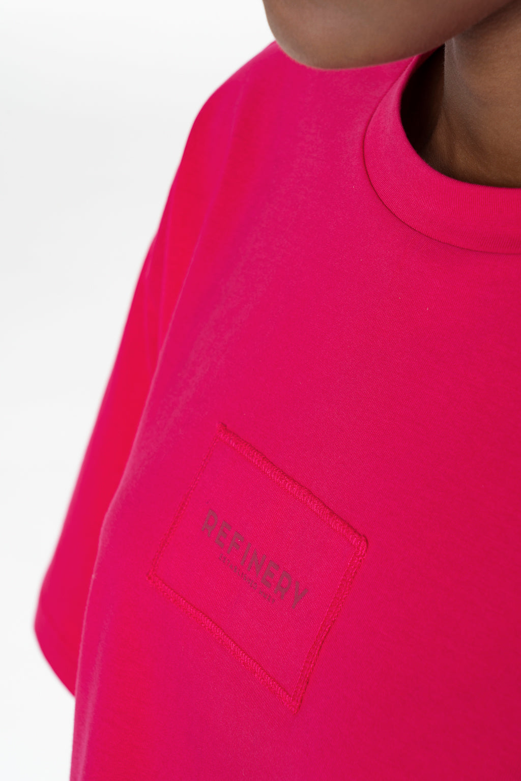 Boxy Branded T-Shirt _ 143192 _ Pink