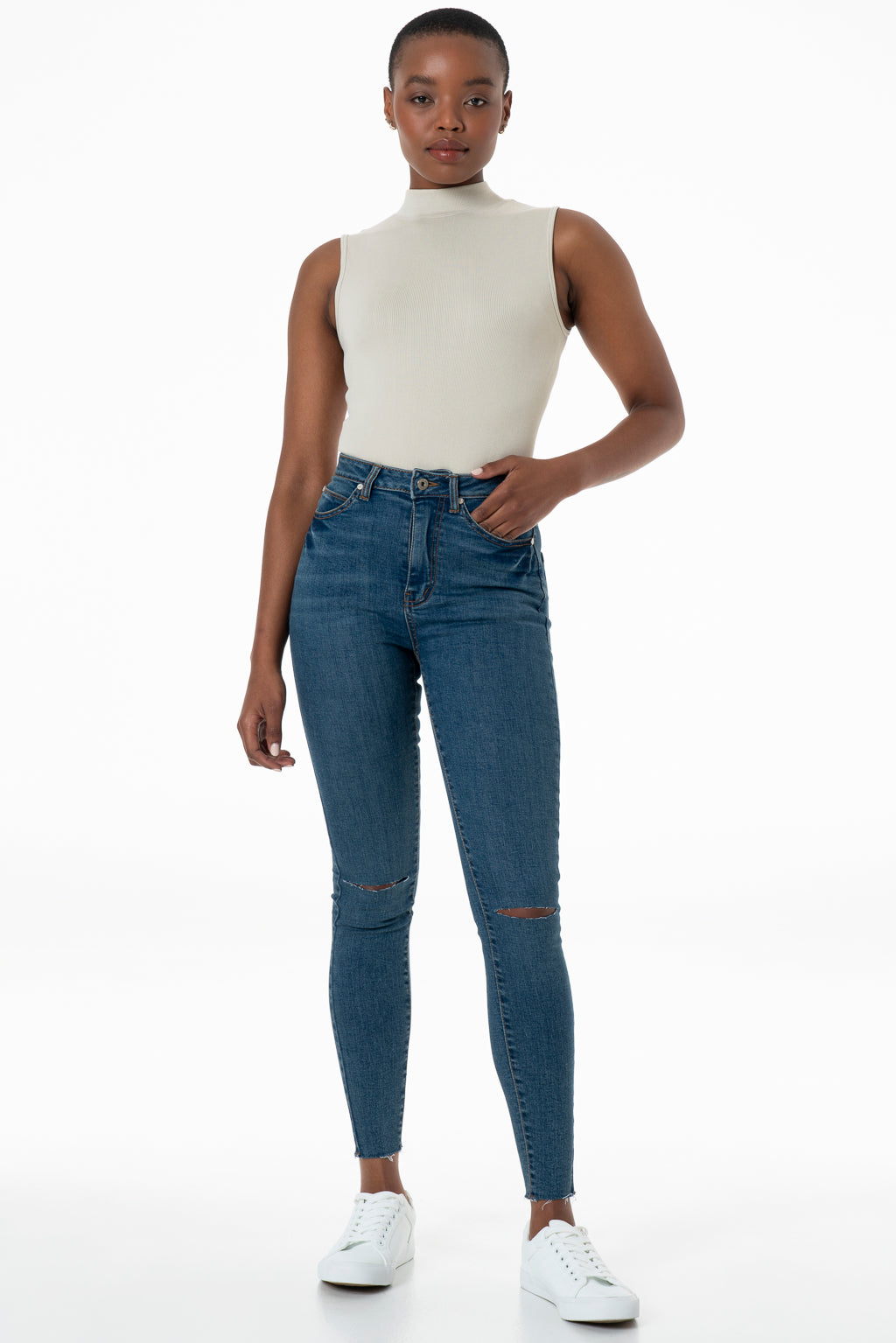 Rf05 Hi-Rise Skinny Jeans _ 142860 _ Mid Wash