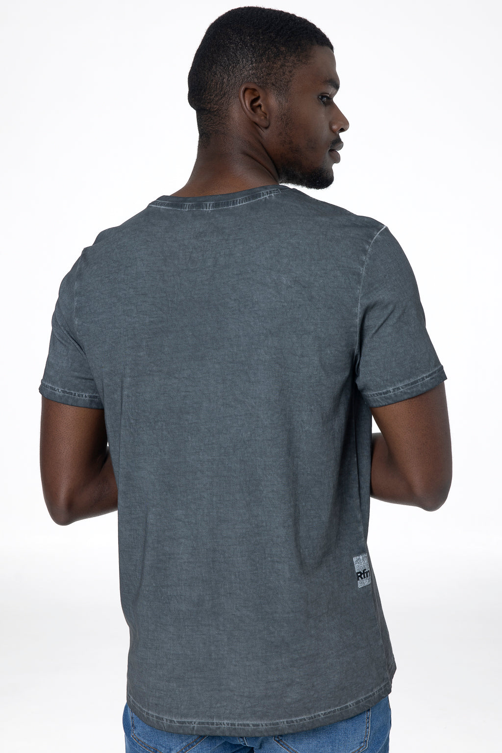 Organic Dye T-Shirt _ 143340 _ Charcoal