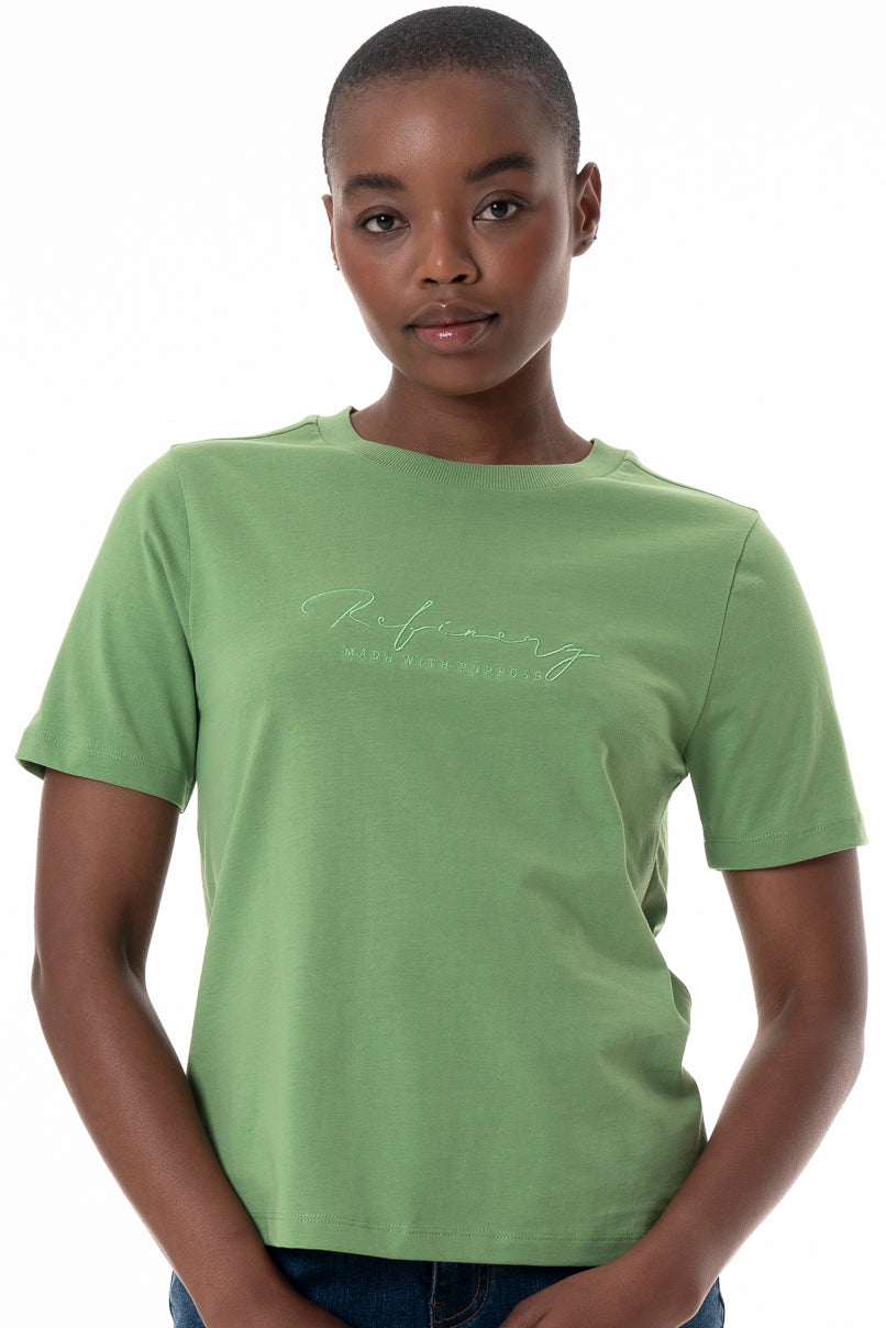 Slim-Fit Branded T-Shirt _ 145723 _ Green