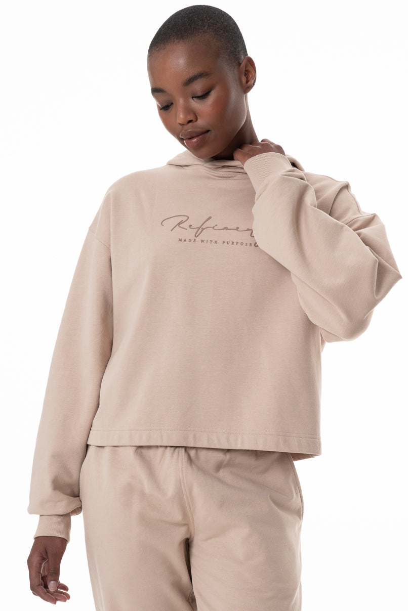 Branded Sweater _ 145625 _ Stone