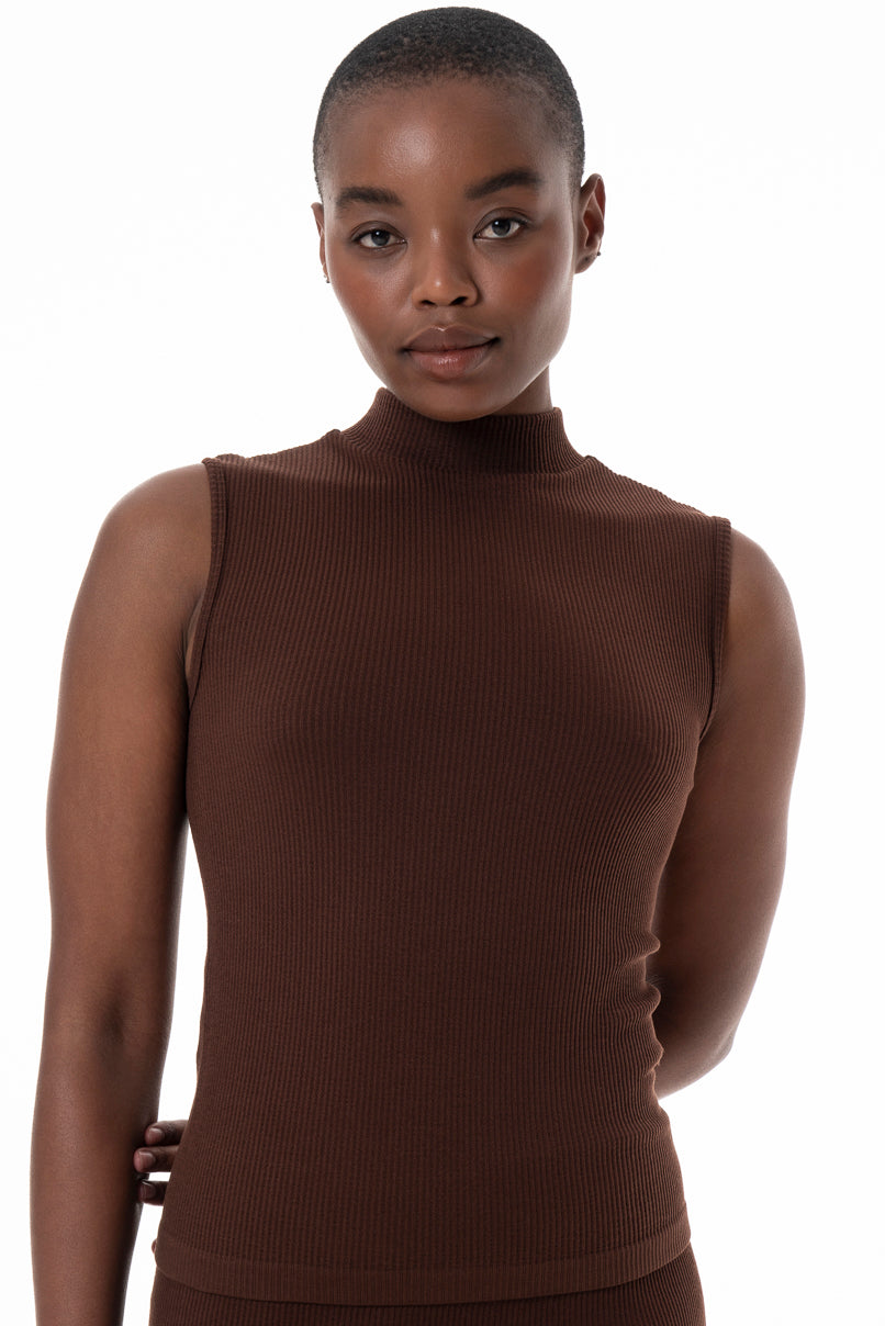 High neck neckline top