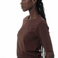 Ruched T-Shirt _ 145726 _ Brown