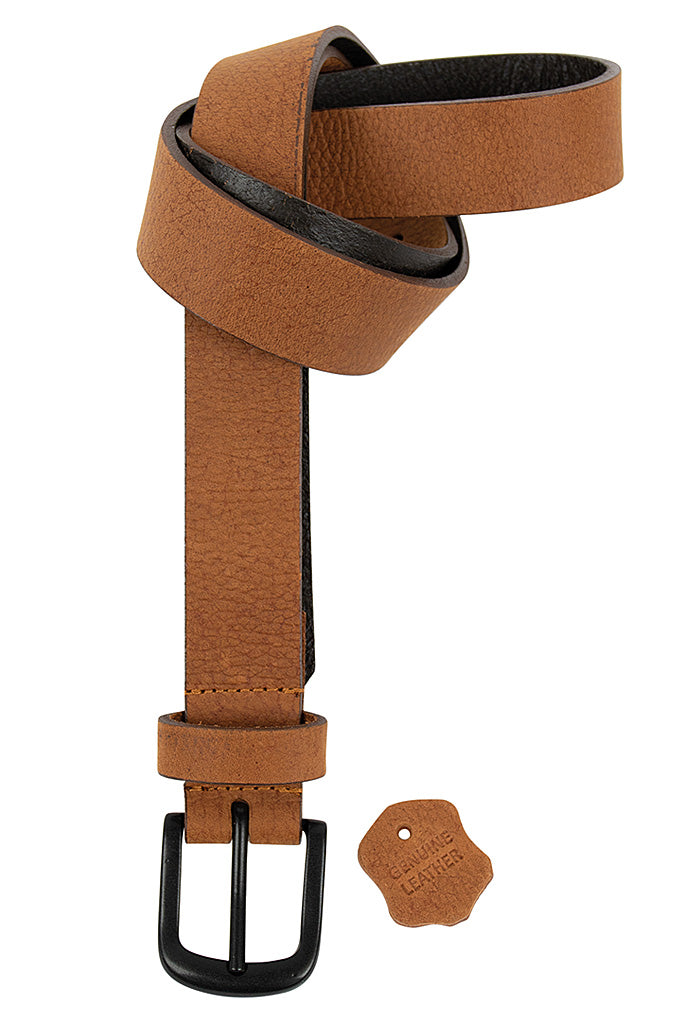 Genuine Leather Belt _ 141776 _ Tan