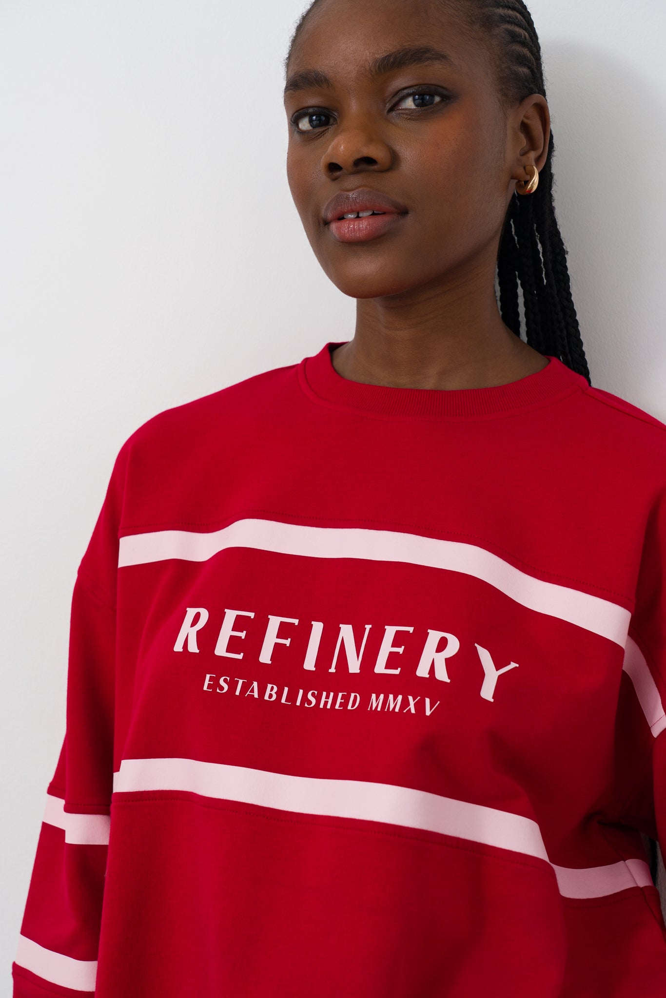 Cropped Crew Neck Sweat